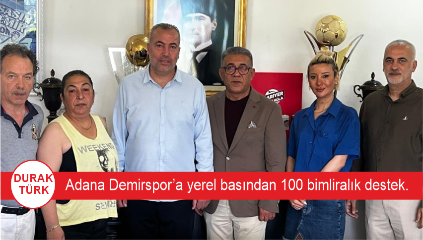 Adana Demirspor'a yerel basından 100 bin liralık destek