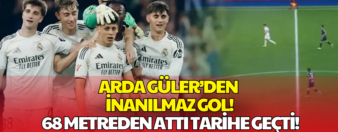 Arda Güler’den Orta Sahadan Muhteşem Gol
